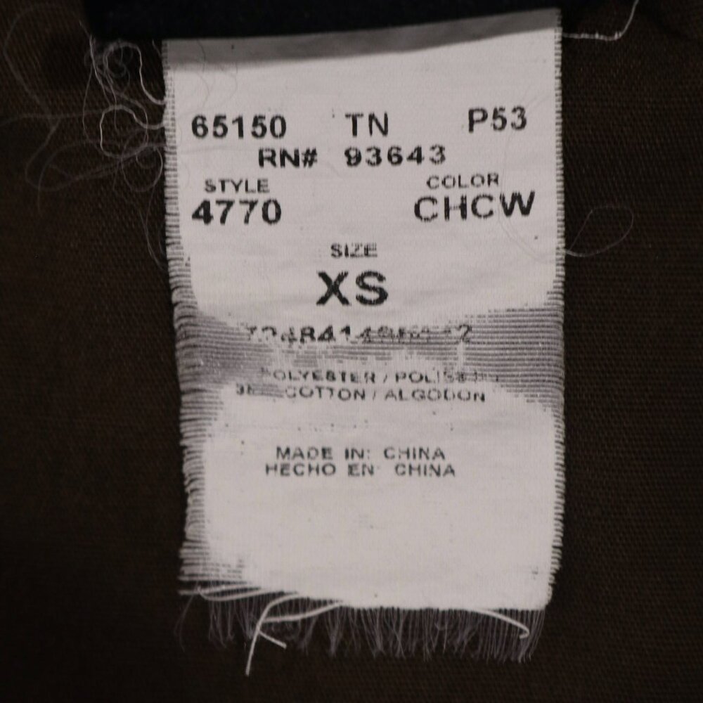 Cherokee Workwear Authentic Scrubs Brown Snap Front Top XS Lab Medical Uniform S - Picture 10 of 10